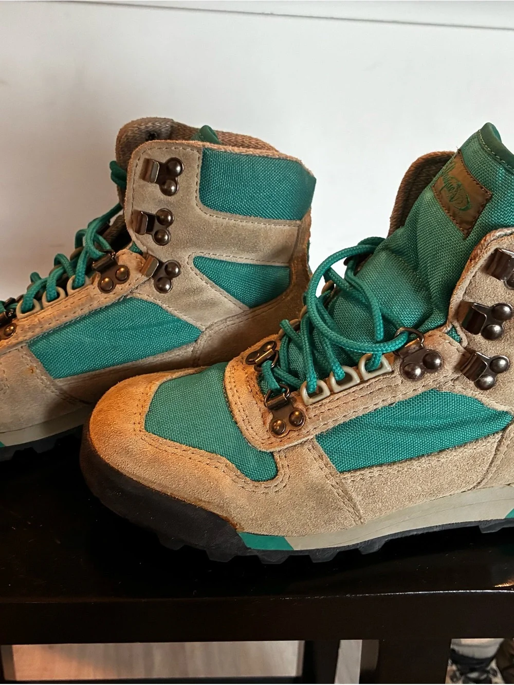 Vasque Teal and Tan Hiking Boots